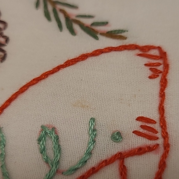 Vintagr Hand Stitched Maine State Bird & Flower - Picture 15 of 16